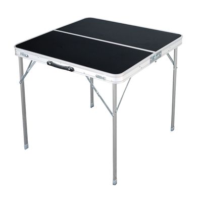 XL Alu Klapptisch Campingtisch Beistelltisch Gartentisch schwarz 80x80x70cm