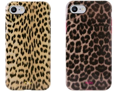 Puro Glam Cover Leopard Case SchutzHülle Tasche für Apple iPhone 7 8 SE 2020