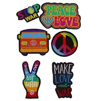 Puro Patch Sticker Aufkleber HandyHülle Abziehbar PeaceLove Hippie StopWar