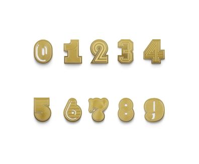 Tom Dixon Tool The Clip Numbers ZahlenSet NummernSet