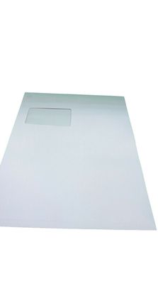 100 Stück Idena 10251 - Faltentasche, DIN C4, mit 2 cm Bodenfalte, 120 g/ m²