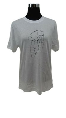 NA-KD T-Shirt Top mit rundem Ausschnitt weiß Größe XS Womens day tee