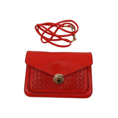 Sandrine Damen Tasche Handtasche kleine Tasche rot ca.21x15cm
