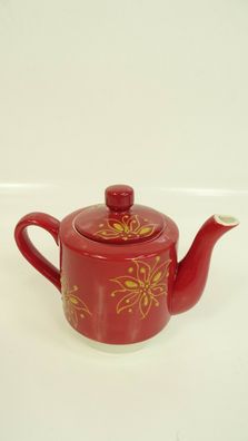 Kleine Keramik Teekanne Teekänchen Rot