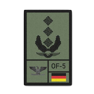 Patch Rank Oberst Luftwaffe Bundeswehr Tropenshirt Uniform Reservist Nato #39082