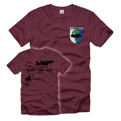 5 FschJgBtl 313 Fallschirmjäger Friesland Kaserne Kompanie Varel T-Shirt#39077