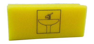 Piktogramm Schwamm "Sanitär" gelb