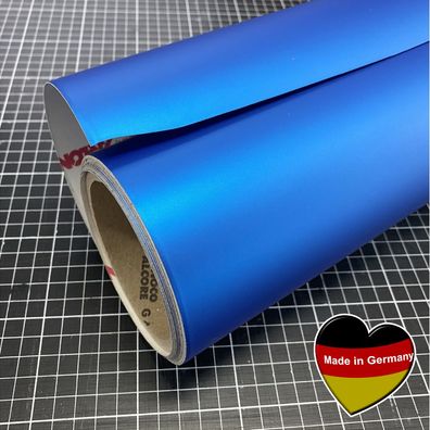 Car Wrapping Folie ARLON | Auto Klebefolie | Blau Matt Metallic 30x152cm