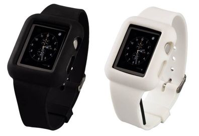 Hama Silikon UhrenBand Armband SportBand Hülle für Apple Watch 38mm Series 03