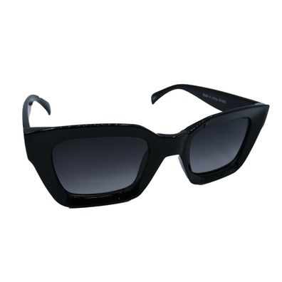 NA-KD Damen Square Frame Sonnenbrille schwarz