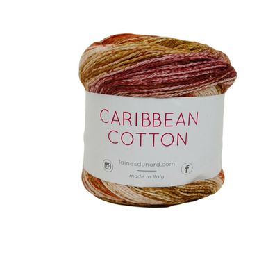 100g Caribbean COTTON 100% Baumwolle Strickgarn Farbverlauf SommerWolle Batik