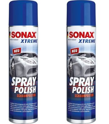 2x Pack Sonax Xtreme SprayPolish SchaumPolitur Detailer Reiniger SprühPolitur