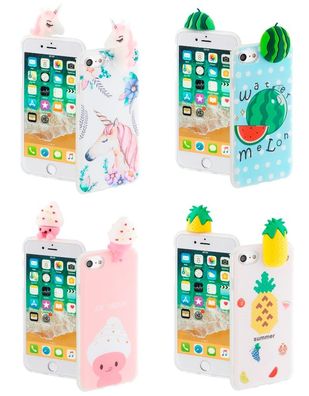 Hama 3D Cover Sommer SchutzHülle Case für Apple iPhone 7 8 SE 2020 2G Kinder