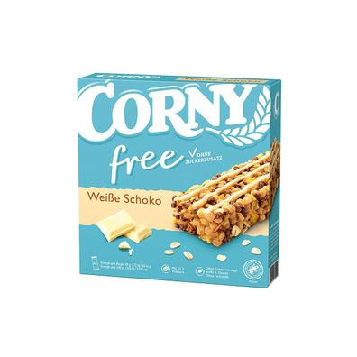 Corny free weiße Schokolade Müsliriegel ohne Zuckerzusatz 6x20g 120g