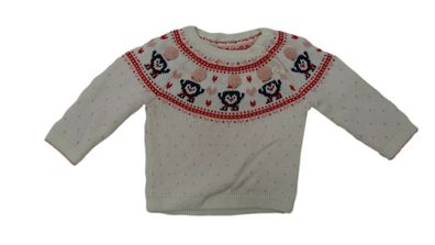C&A Kinder Pullover Pinguin Motiv Gr. 68