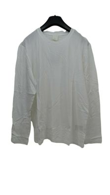 H&M Damen Langarmshirt aus Jersey in weiß Gr. M