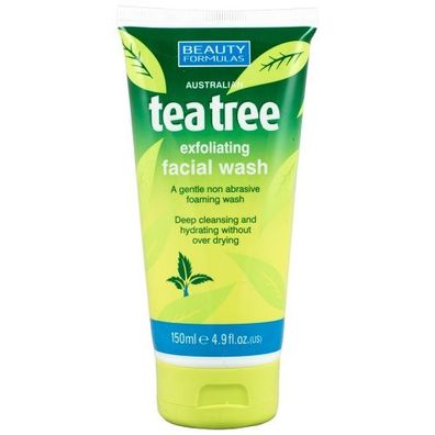 Beauty Formulas Australian Tea Tree Gesichts-Peeling 150 ml