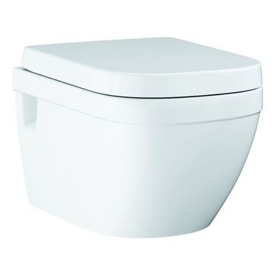 GROHE Wand-Tiefspül-WC-Set Euro Keramik 39703 mit WC-Sitz SoftClose alpinweiß 39
