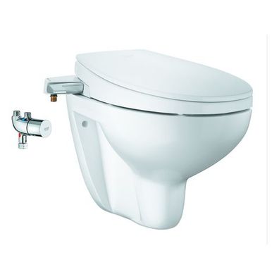 GROHE Dusch-WC-Aufsatz 3-in-1 Set Bau K. 39652 Wand-WC GRT Micro alpinweiß/ chrom