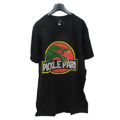 Classic T-Shirt mit Pickle Park Motiv Schwarz Neu Größe L