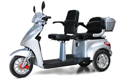 3 Rad Elektro Roller für Senioren - Eco Engel 503 - 2 Sitzer - 25 km/ h (Blei/ Lit