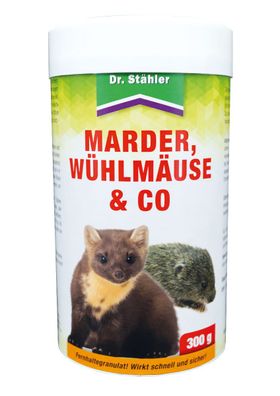 Dr. Stähler Marder, Wühlmause & Co 300 g | marder maulwürfe