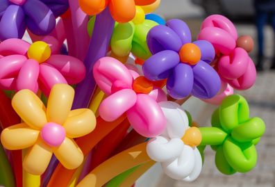 Qualatex Modellierballons 260Q bunt Pastellfarben 100 Stück / Kindergeburtstag
