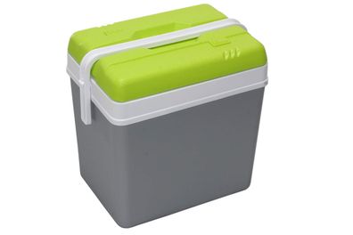 Kühlbox Kunststoff 24 Liter grau grün Isobox Kühltasche