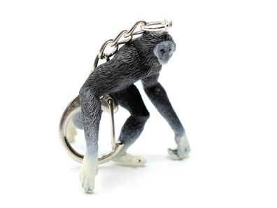 Gibbon Affe Schlüsselanhänger Miniblings Gibbons Affen swrz weiße Hände Füße