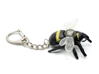 Bienen Schlüsselanhänger Miniblings Biene Bienchen Wespe Hummel Insekt schwarz