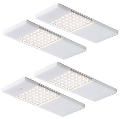 LED Unterbauleuchte Küche 4x4 W, Leuchtenset Samba mit Sensor, Dimmer