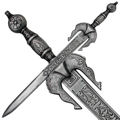 Haller Brieföffner Metallguß, Miniatur Schwert Länge 24 cm Historie