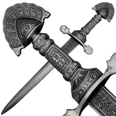 Haller Brieföffner Metallguß, Miniatur Schwert Länge 22 cm Historie