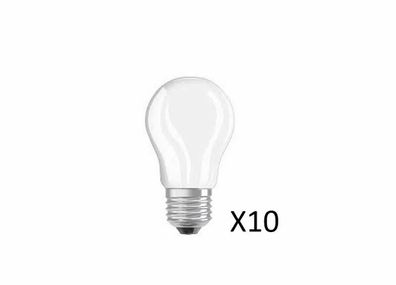 10 Stück OSRAM LED Tropfenlampen 4W 827 470lm E27 15000 Stunden Matt EEK = A + +
