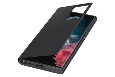 Samsung Clear View Cover für Galaxy S22 Ultra, Black