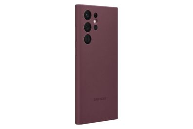 Samsung Silicone Cover für Galaxy S22 Ultra, Burgundy