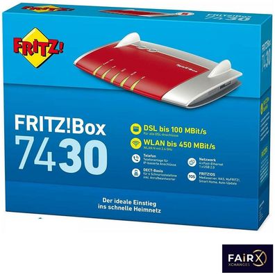 AVM FRITZ!Box 7430 VDSL/ ADSL Modem WLAN N Router DECT fritz box