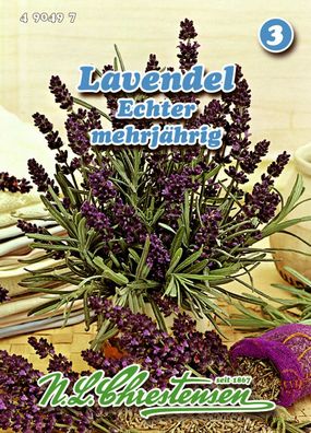Lavendel echter mehrjährig Samen Kräuter Kräutersamen Chrestensen Saatgut Gewürz