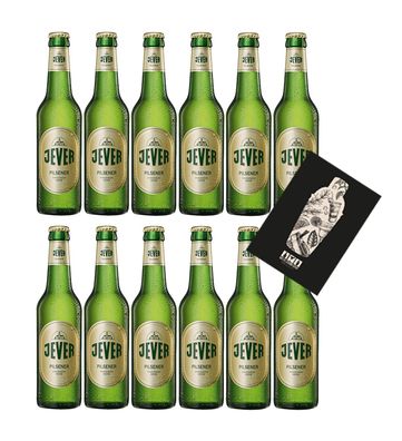 Jever Pilsener 12er Set Bier 0,33l (4,9% Vol) mit Mixcompany Grußkarte inkl Pfa