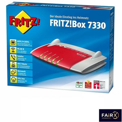 AVM FRITZBox 7330 ADSL2 Inkl. DSL VOIP Modem Gigabit Router