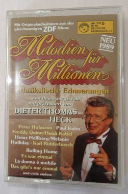 MC Melodien für Millionen Neu 1989 Musikalische Erinnerungen Dieter Tomas Heck 40952