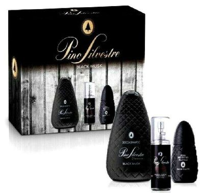 Pino Silvestre Black Musk Geschenkset 3-teilig Duschshampoo + Edt + Deodorant