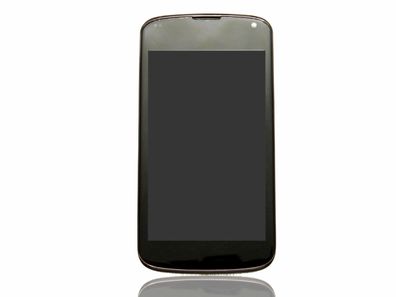 LG Google Nexus 4 E960 LCD Display Glas + Touchscreen RAHMEN komplett Digitizer