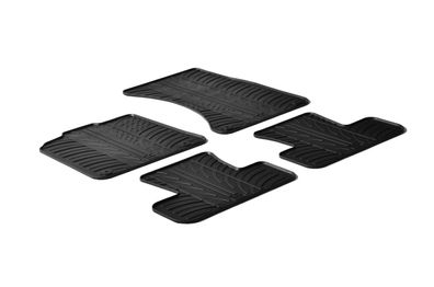 Design Gummi Fußmatten passend für Audi Q5 & SQ5 8R 2008-2016 Passform Gummimatten