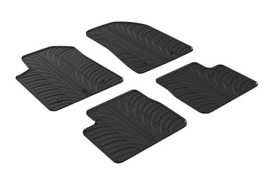Design Gummi Fußmatten passend für Alfa Romeo Giulietta (Facelift) 2013> Gummimatten