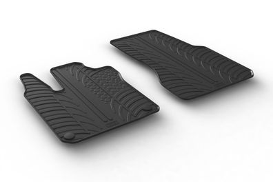 Design Gummi Fußmatten passend für Smart Smart Fortwo & Fortwo Cabrio & EQ 453 2014>
