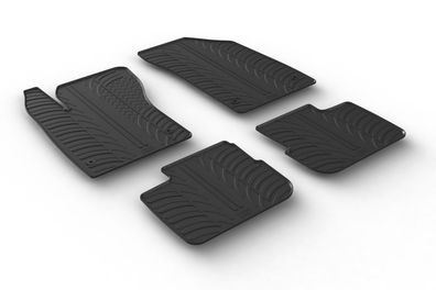 Design Gummi Fußmatten passend für Fiat Tipo Stufenheck (Limousine) 2016> Gummimatten