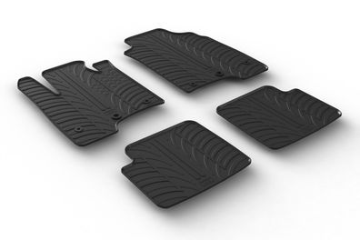 Design Gummi Fußmatten passend für Fiat Panda, auch für Cross, 4x4, Trekking 02.2012>