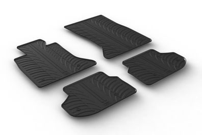 Design Gummi Fußmatten passend für BMW 5er, M550, M5 F10 & F11 2010-2017 Gummimatten