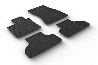 Design Gummi Fußmatten passend für BMW X5 F15, M50d, X5M 11.2013-07.2018 Gummimatten